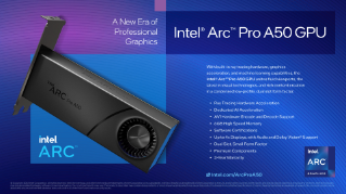 Caractéristiques techniques des graphiques Intel® Arc™ Pro A50