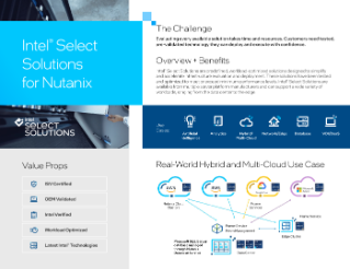 Solutions Intel® Select pour Nutanix HCI v2