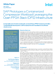 SAP réalise le prototype d'une charge de travail conteneurisée avec Intel® OFS