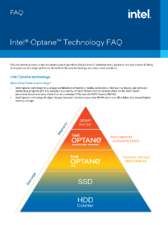 Questions-réponses sur la technologie Intel® Optane™