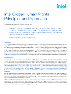 Intel Global Human Rights Principles