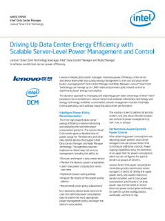 Lenovo SmartGrid Scales Power Management; Datacenter Manager