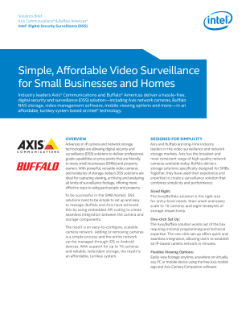 Surveillance vidéo pour les PME-PMI et les maisons : présentation de la solution