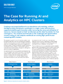 Running AI and Analytics on HPC Clusters